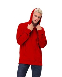 roter Pullover mit einem Kapuze von Tom Barron