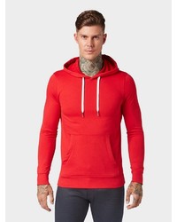 roter Pullover mit einem Kapuze von Tom Tailor Denim