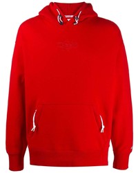 roter Pullover mit einem Kapuze von Tommy Jeans