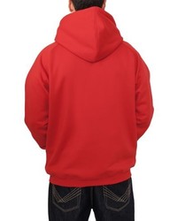 roter Pullover mit einem Kapuze von Urban Classics