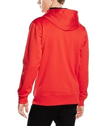 roter Pullover mit einem Kapuze von Volcom