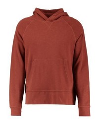 roter Pullover mit einem Kapuze von Weekday