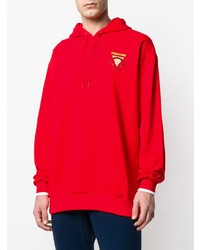 roter Pullover mit einem Kapuze von Puma