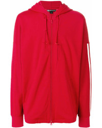 roter Pullover mit einem Kapuze von Y-3