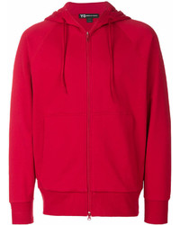 roter Pullover mit einem Kapuze von Y-3