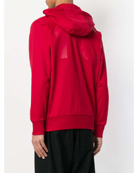 roter Pullover mit einem Kapuze von Y-3