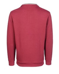 roter Pullover mit einem Reißverschluss am Kragen von Bexleys man