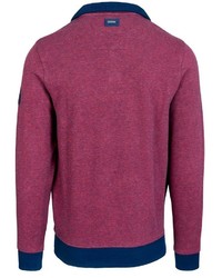 roter Pullover mit einem Reißverschluss am Kragen von Fynch Hatton