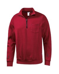 roter Pullover mit einem Reißverschluss am Kragen von JOY SPORTSWEAR