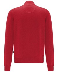 roter Pullover mit einem Reißverschluß von Fynch Hatton