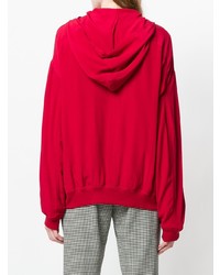 roter Pullover mit einem Reißverschluß von Haider Ackermann