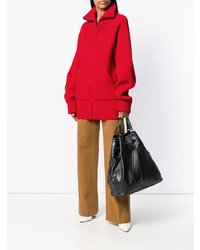 roter Pullover mit einem Reißverschluß von Maison Margiela