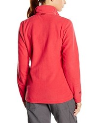 roter Pullover mit einem Reißverschluß von Salewa