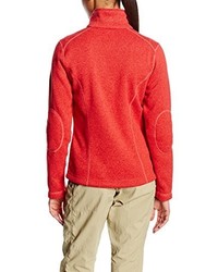 roter Pullover mit einem Reißverschluß von Schöffel