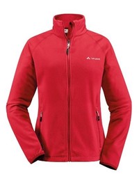 roter Pullover mit einem Reißverschluß von Vaude