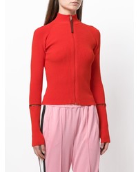 roter Pullover mit einem Reißverschluß von Alyx