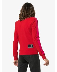 roter Pullover mit einem Reißverschluß von Unravel Project