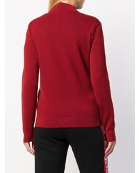 roter Pullover mit einem Reißverschluß von Canada Goose