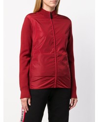 roter Pullover mit einem Reißverschluß von Canada Goose