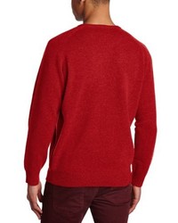 roter Pullover mit einem Rundhalsausschnitt von Alan Paine