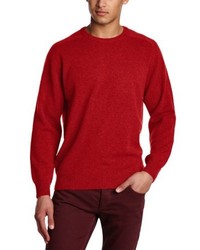 roter Pullover mit einem Rundhalsausschnitt von Alan Paine