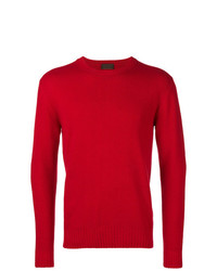 roter Pullover mit einem Rundhalsausschnitt von Altea