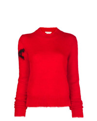 roter Pullover mit einem Rundhalsausschnitt von Alyx