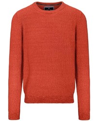roter Pullover mit einem Rundhalsausschnitt von BASEFIELD