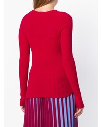 roter Pullover mit einem Rundhalsausschnitt von Pinko