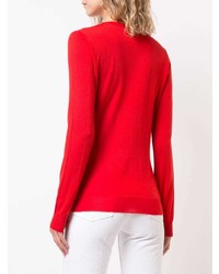 roter Pullover mit einem Rundhalsausschnitt von Alyx