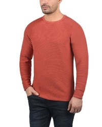 roter Pullover mit einem Rundhalsausschnitt von BLEND