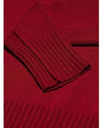 roter Pullover mit einem Rundhalsausschnitt von Chloé