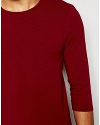 roter Pullover mit einem Rundhalsausschnitt von Asos