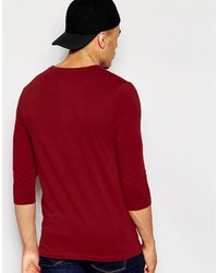 roter Pullover mit einem Rundhalsausschnitt von Asos