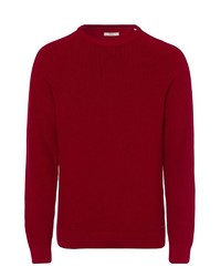 roter Pullover mit einem Rundhalsausschnitt von Brax