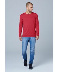 roter Pullover mit einem Rundhalsausschnitt von Camp David