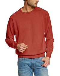 roter Pullover mit einem Rundhalsausschnitt von Casamoda