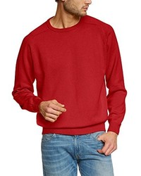 roter Pullover mit einem Rundhalsausschnitt von Casamoda