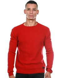 roter Pullover mit einem Rundhalsausschnitt von CE&CE