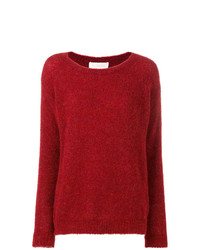 roter Pullover mit einem Rundhalsausschnitt von Chiara Bertani
