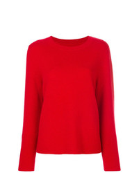 roter Pullover mit einem Rundhalsausschnitt von Chinti & Parker