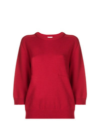 roter Pullover mit einem Rundhalsausschnitt von Chloé