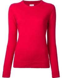 roter Pullover mit einem Rundhalsausschnitt von CITYSHOP