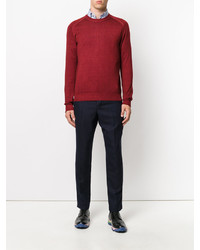 roter Pullover mit einem Rundhalsausschnitt von Etro