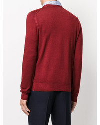 roter Pullover mit einem Rundhalsausschnitt von Etro