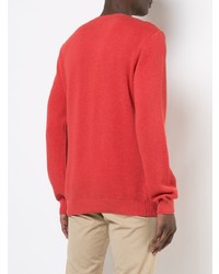 roter Pullover mit einem Rundhalsausschnitt von A.P.C.