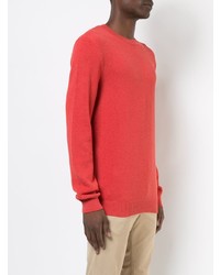 roter Pullover mit einem Rundhalsausschnitt von A.P.C.