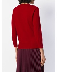 roter Pullover mit einem Rundhalsausschnitt von Bottega Veneta