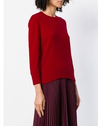 roter Pullover mit einem Rundhalsausschnitt von Bottega Veneta