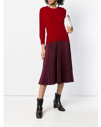 roter Pullover mit einem Rundhalsausschnitt von Bottega Veneta